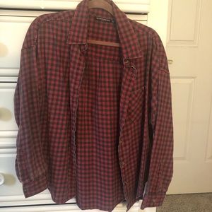 Brandy Melville red oversized vintage flannel